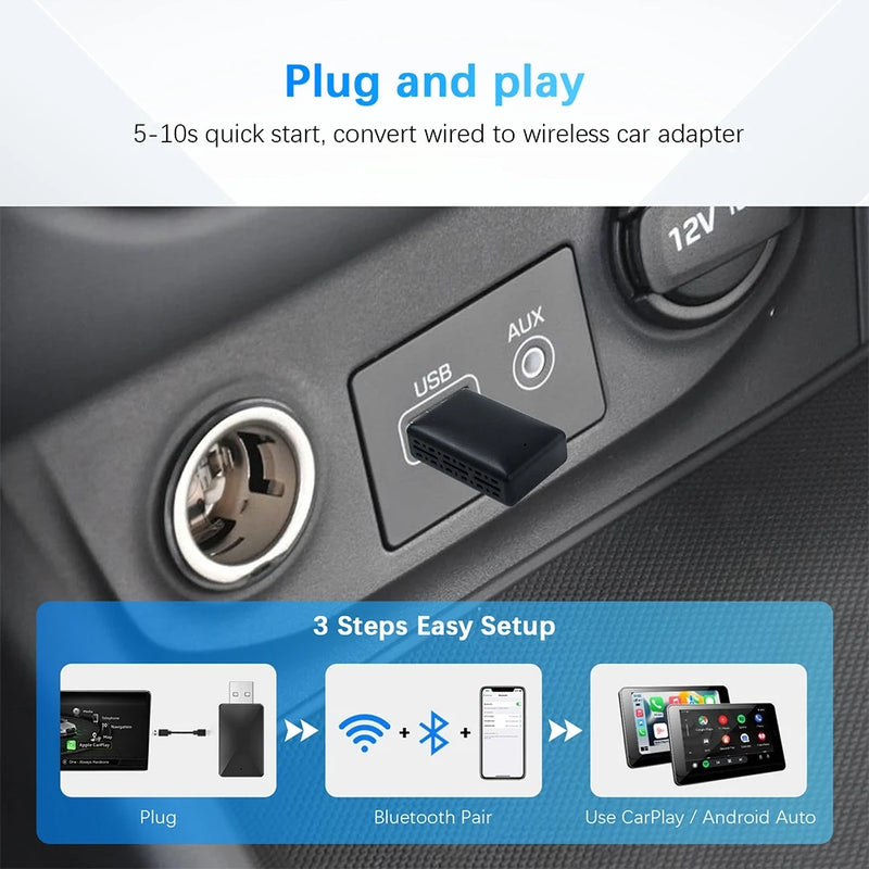 Adaptador Carplay Sem Fio